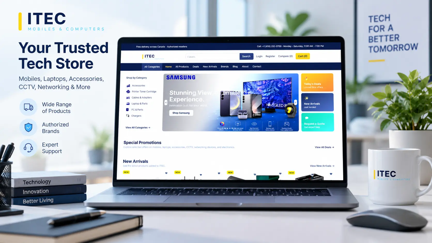 ITEC Mobiles & Computers E-Commerce Website