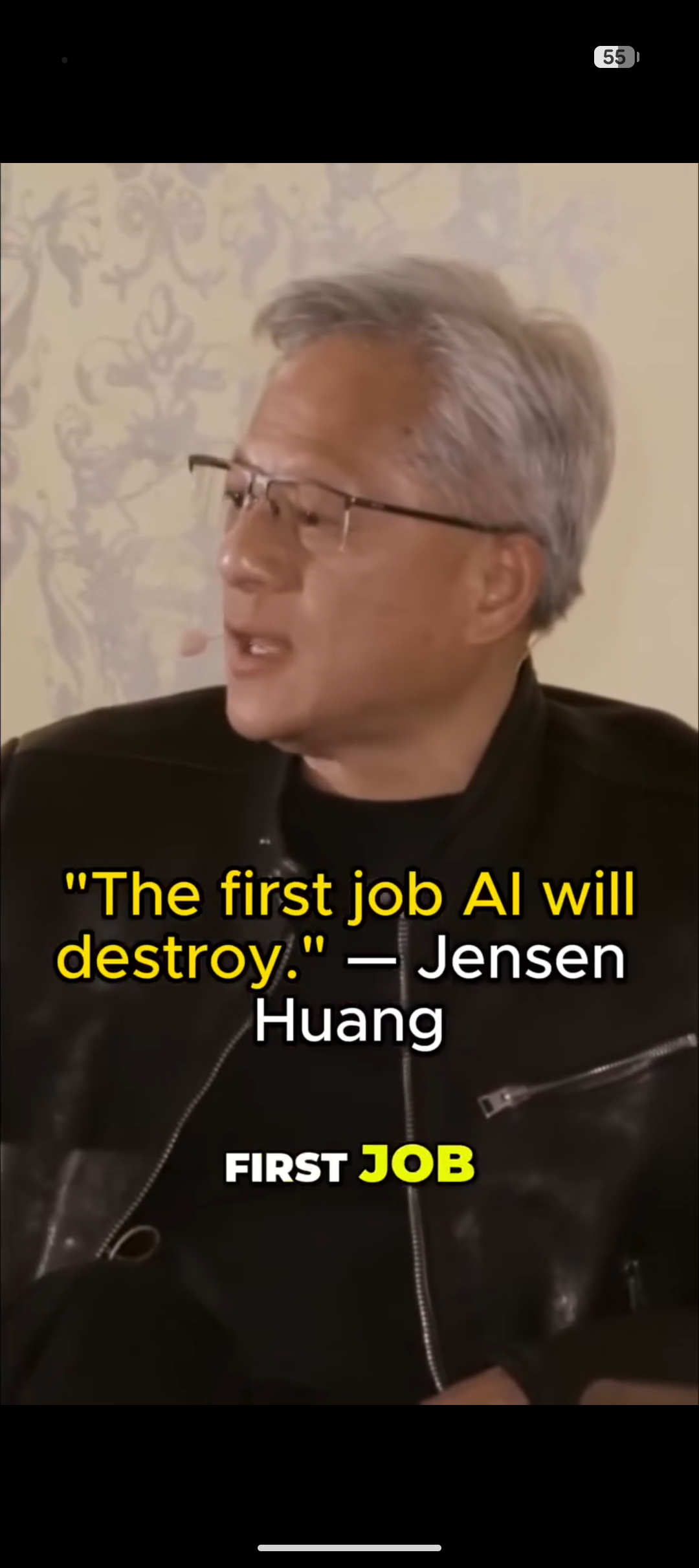 First Job AI will eliminate in medical is Radiology
- Nvidia CEO Jensen Huang_