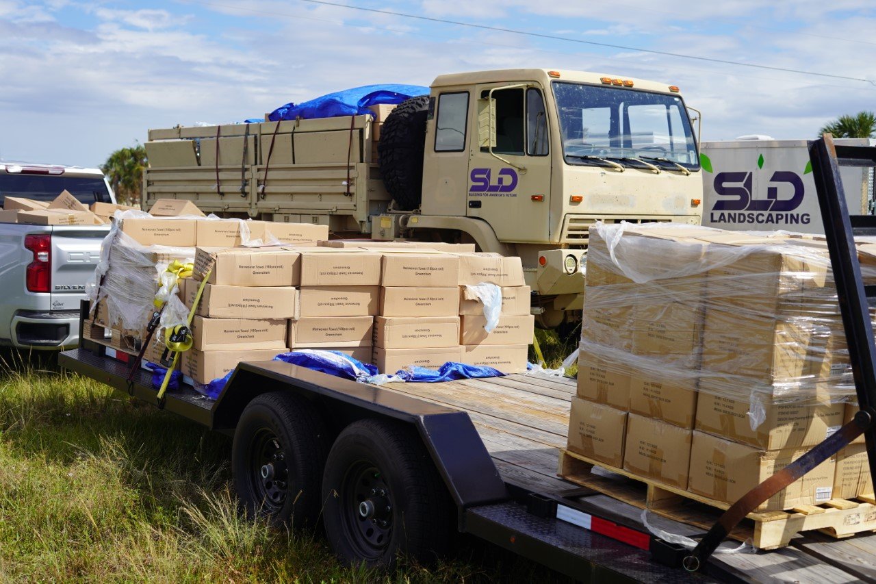 Family Dollar Fort Myers Hurricane Ian relief - MJ Newell Homes Standard Land Development
