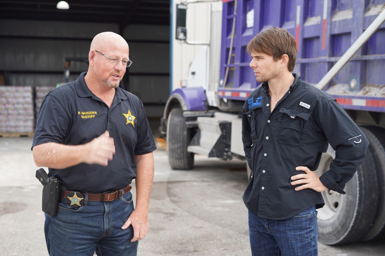 Hurricane Ian relief distribution Fort Myers - MJ Newell Homes and Standard Land Development