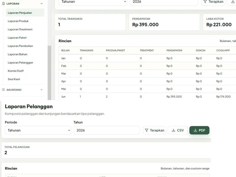 Website klinik skincare detail 1
