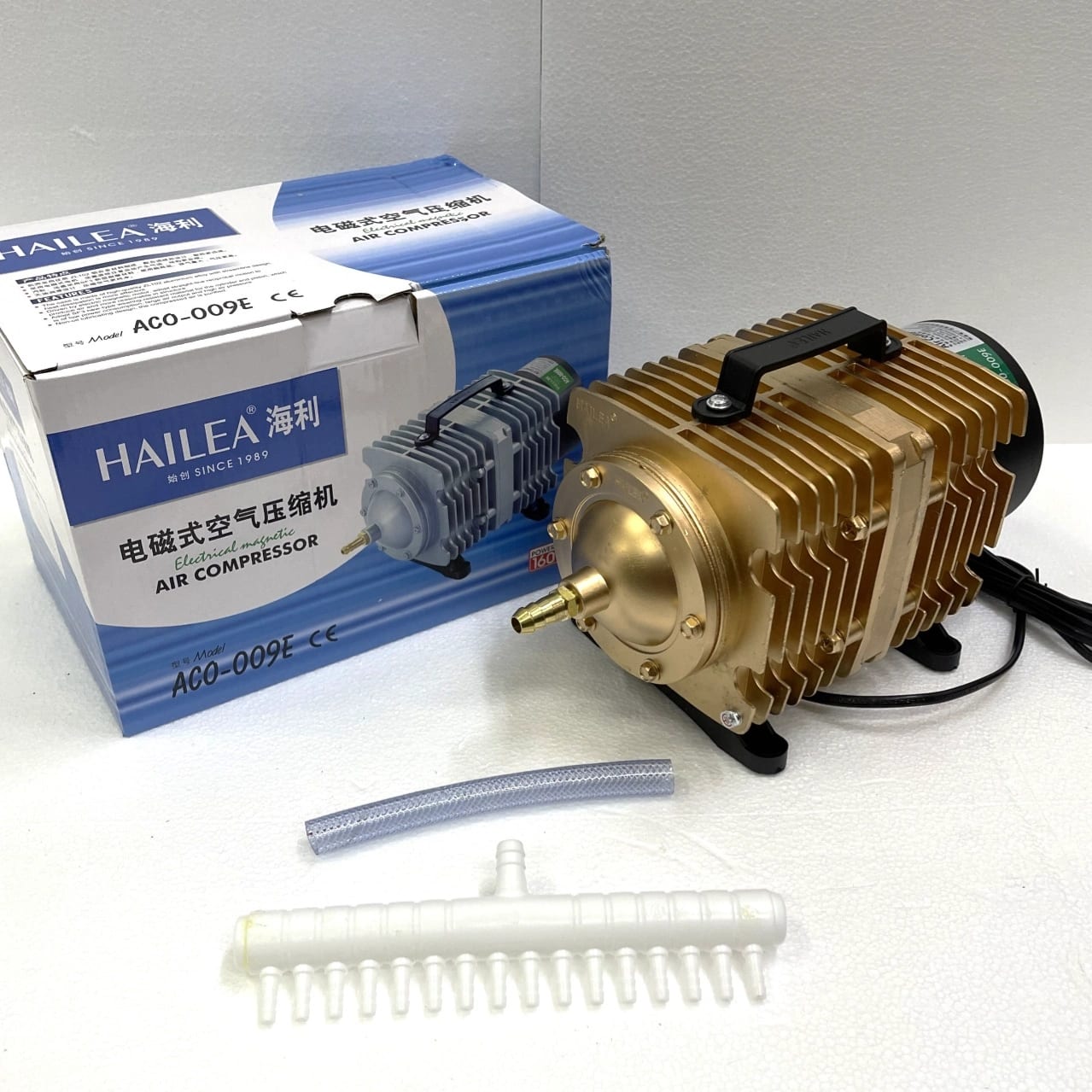ACO-009E Aquarium Air Pump for Fish Tank, Farming Biofloc, Hydroponic