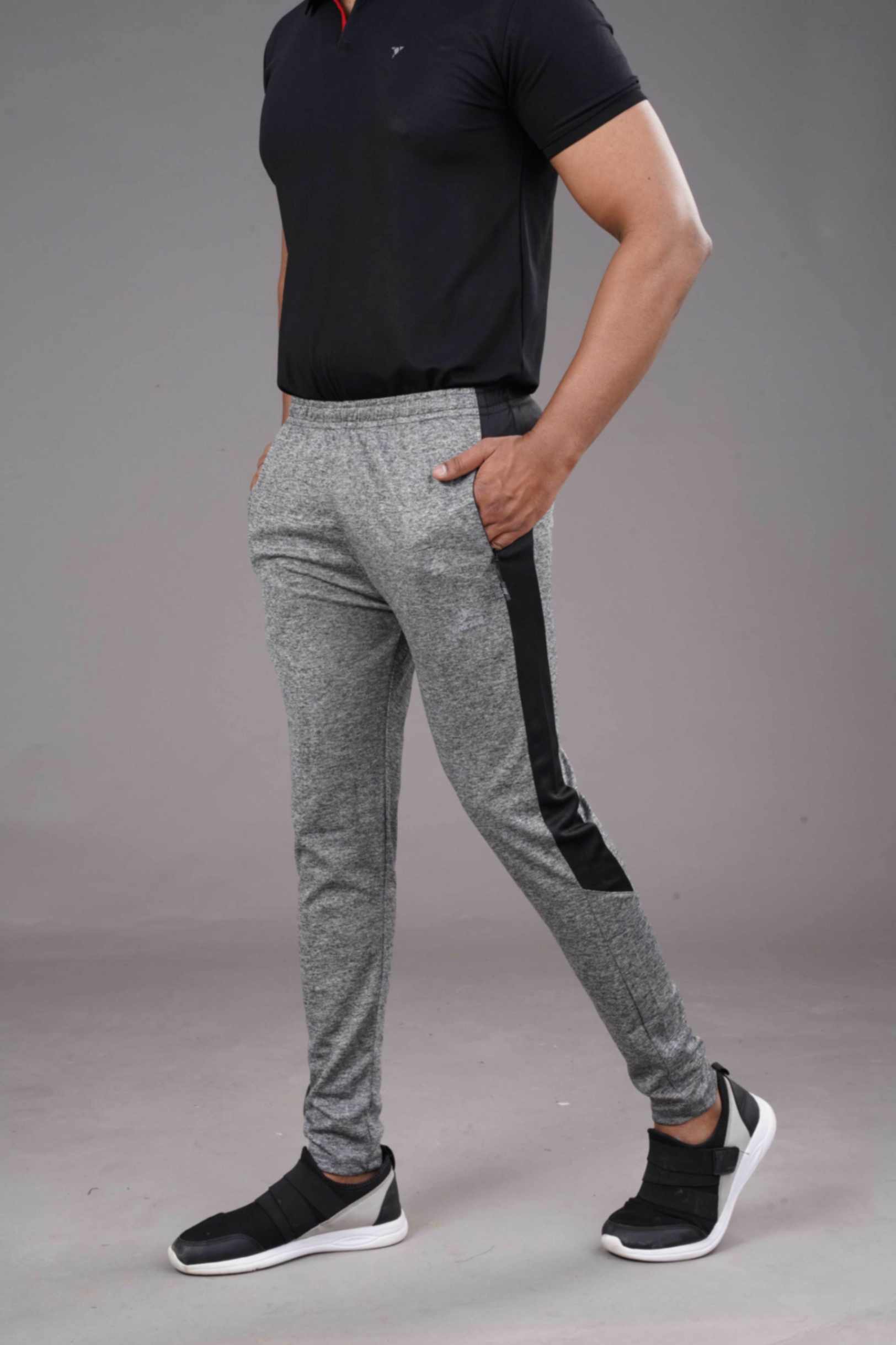 Dazzle Sports Wear Solid Men Black Track Pants - Buy Dazzle Sports