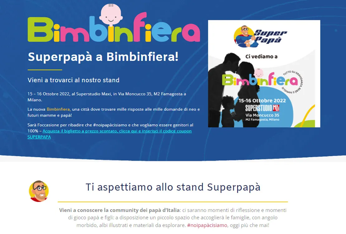 Superpapà Stand Bimbinfiera