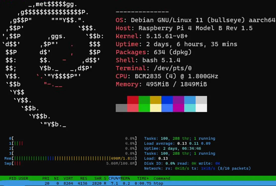 Raspberry Live Status