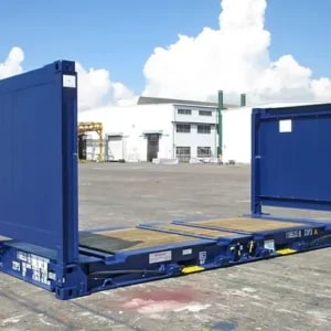 Neuer 20-Fuß-Flat-Rack-Container
