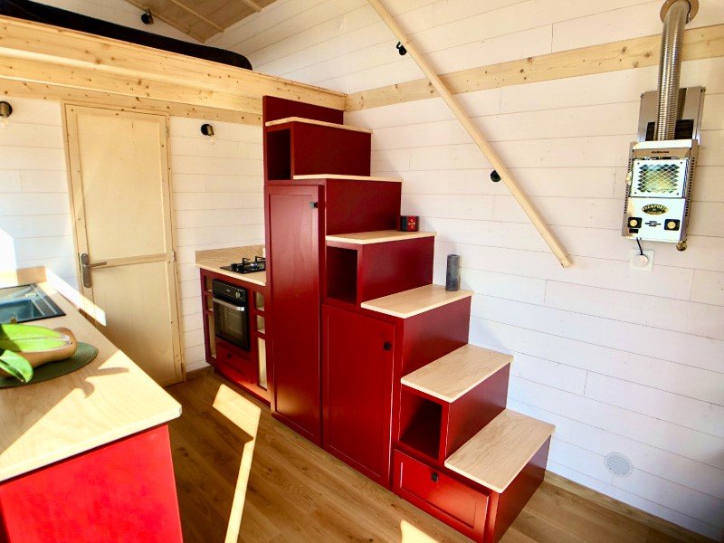 Tiny House autonomes Zwischengeschoss 4 Plätze - 9