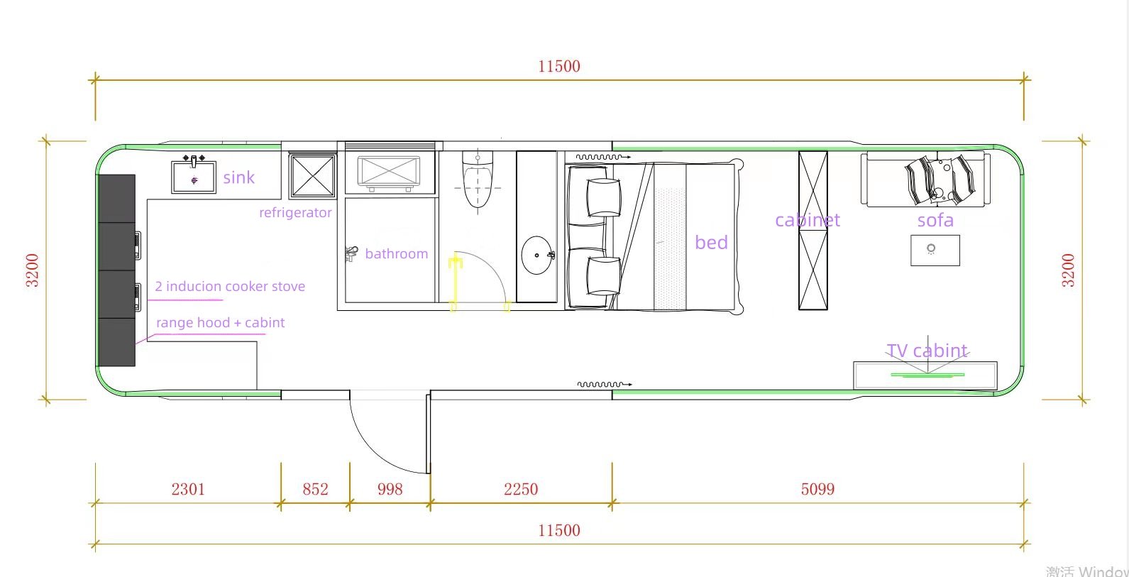 Capsule House E7 avec 2 lits - 2