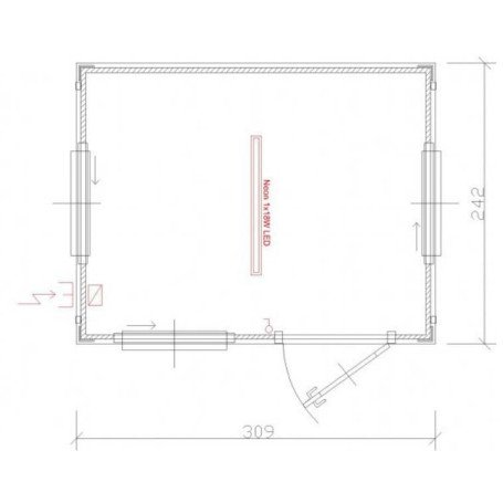 Neuer Bungalow Wachhaus 3 Meter - 2