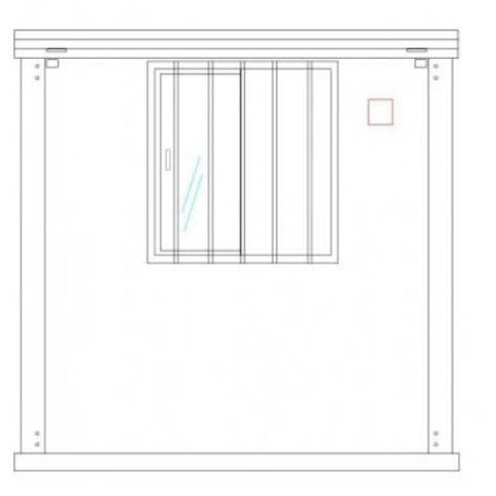 Neuer Bungalow Wachhaus 3 Meter - 6