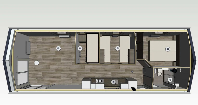 Unmöbliertes Mobilheim mit 3 Schlafzimmern - 2