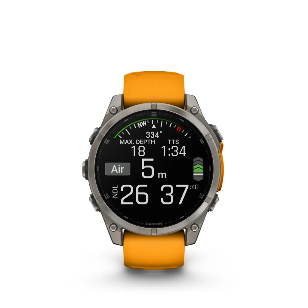 Garmin Fenix 8 Sapphire AMOLED Titanio 47 mm Grigio grafite