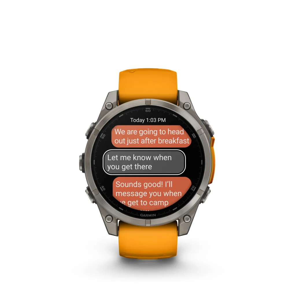 Garmin Fenix 8 Sapphire AMOLED Titanio 47 mm Grigio grafite