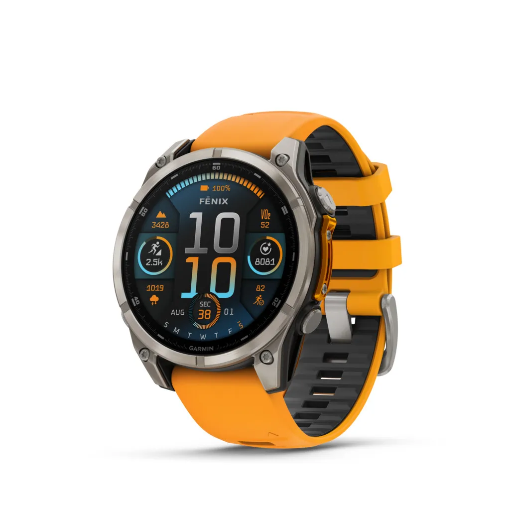 Garmin Fenix 8 Sapphire AMOLED Titanio 47 mm Grigio grafite