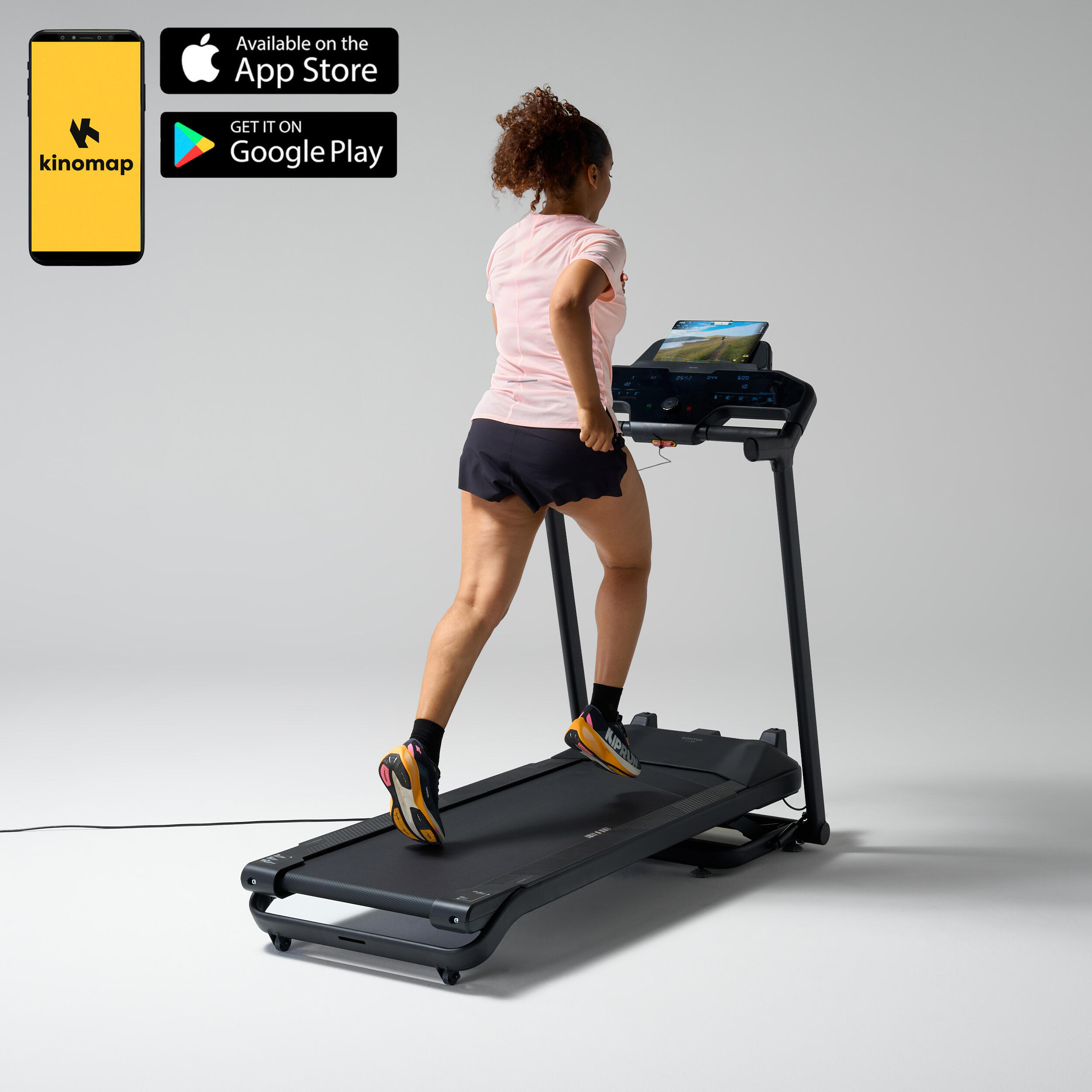 DOMYOS Tapis roulant pieghevole 16 km/h, RUN500 garantito da Decathlon