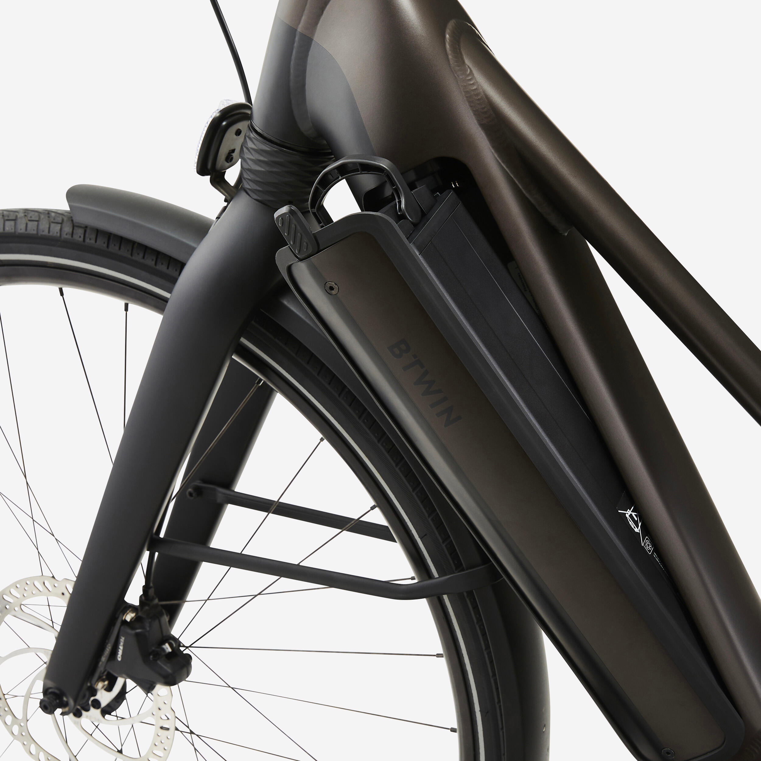 Bicicletta elettrica da città con motore automatico Owuru, telaio ribassato, modello LD 920 E