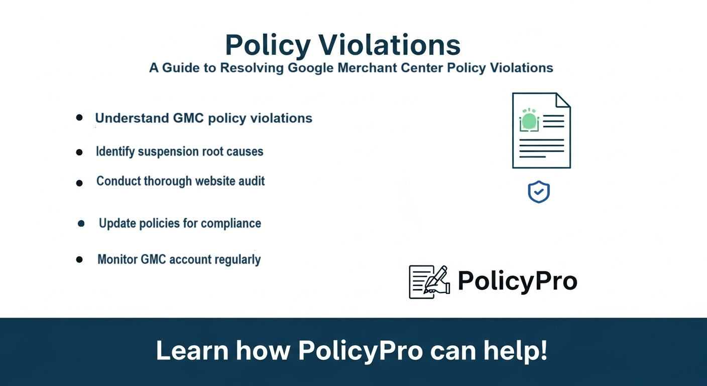Step-by-Step Guide to Resolving Google Merchant Center Policy Violations