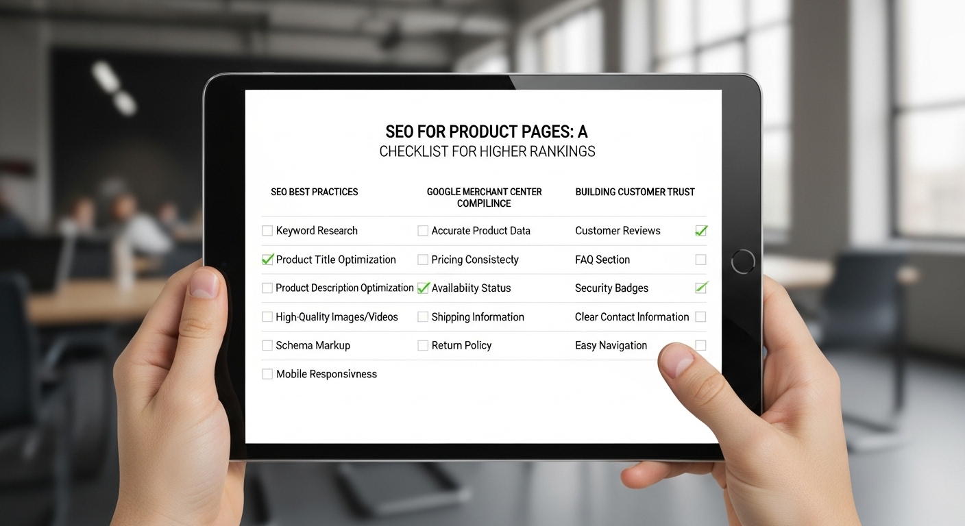 SEO for Product Pages: A Checklist for Higher Rankings