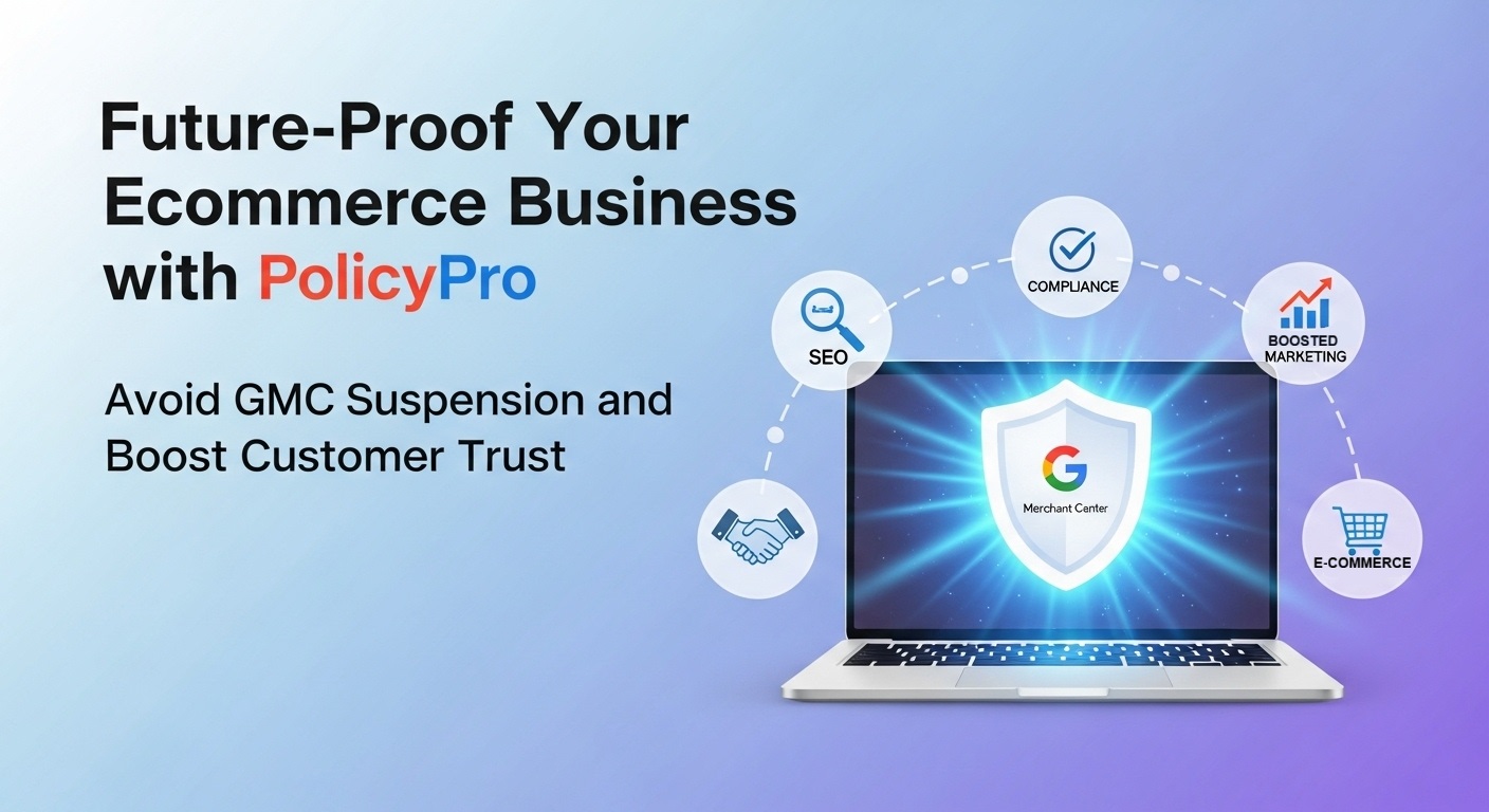 Future-Proof Your eCommerce Business with PolicyPro: Avoid GMC Suspension and Boost Customer Trust