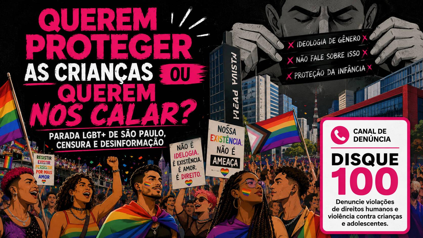 Querem proteger as crianças ou querem nos calar?