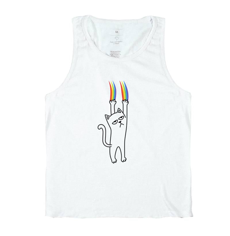Rainbow Cat — LGBT, Orgulho Gay, Gato Queer, Humor | Ô Bicha! — Regata