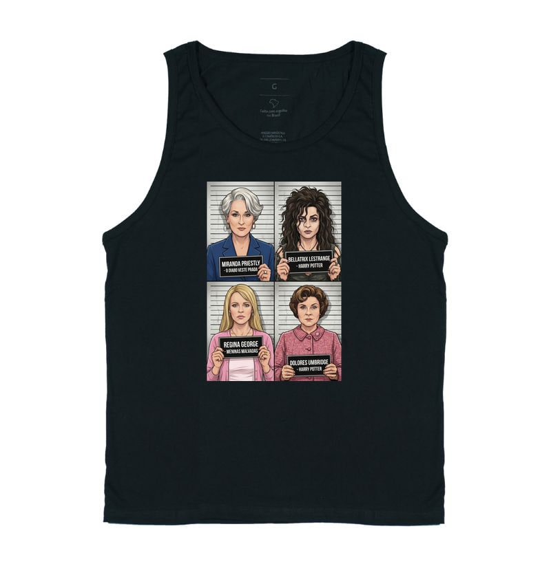 Camiseta As Vilãs do Cinema: Icons of Evil | Co — Regata