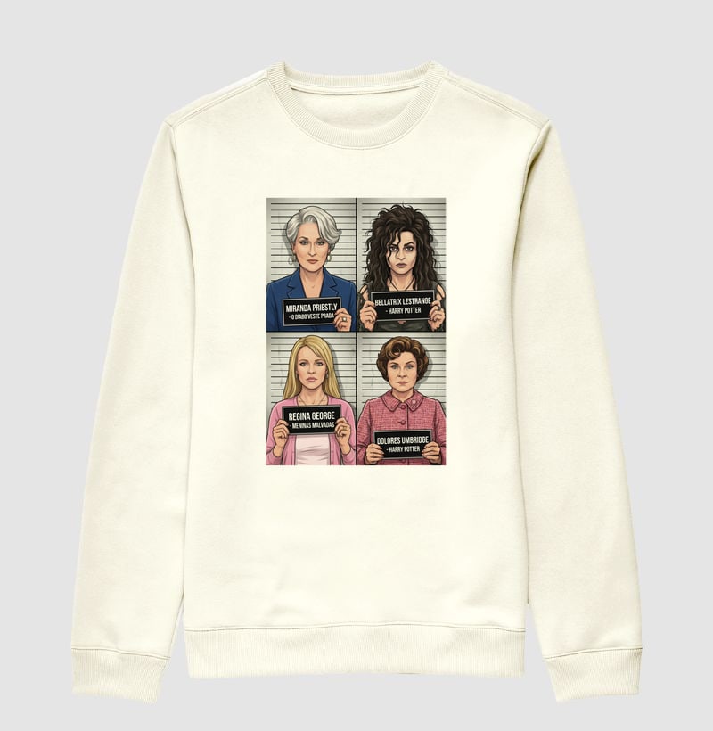 Camiseta As Vilãs do Cinema: Icons of Evil | Co — Suéter Moletom