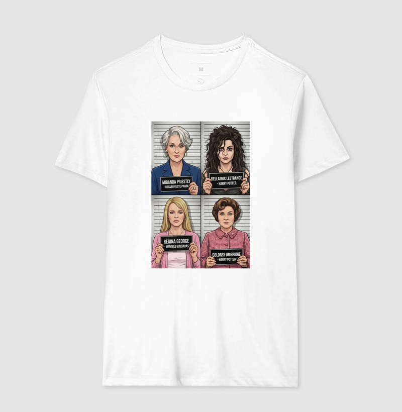 Camiseta As Vilãs do Cinema: Icons of Evil | Co — Camiseta