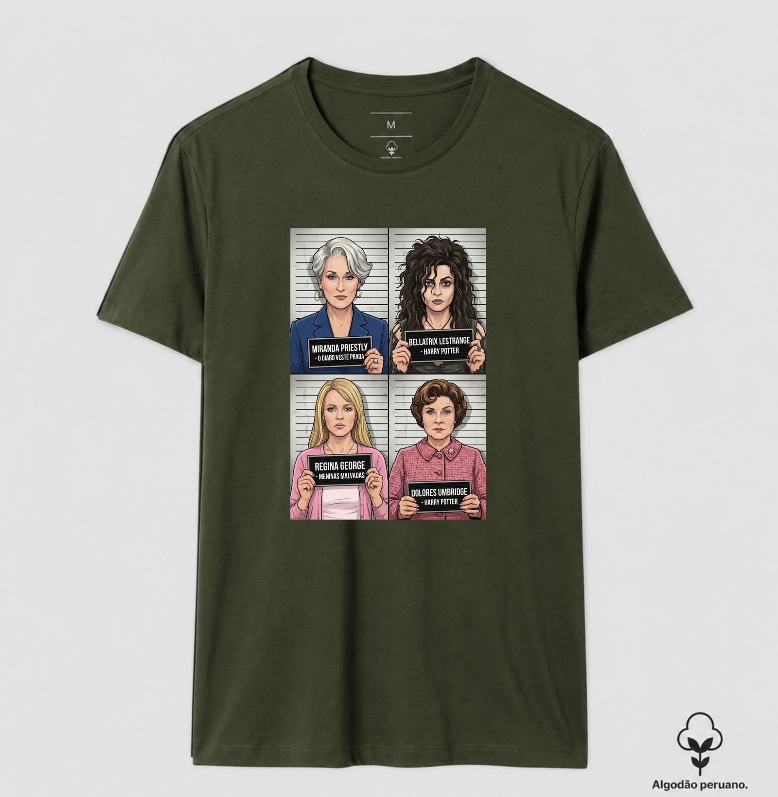 Camiseta As Vilãs do Cinema: Icons of Evil | Co — Camiseta Algodão Peruano