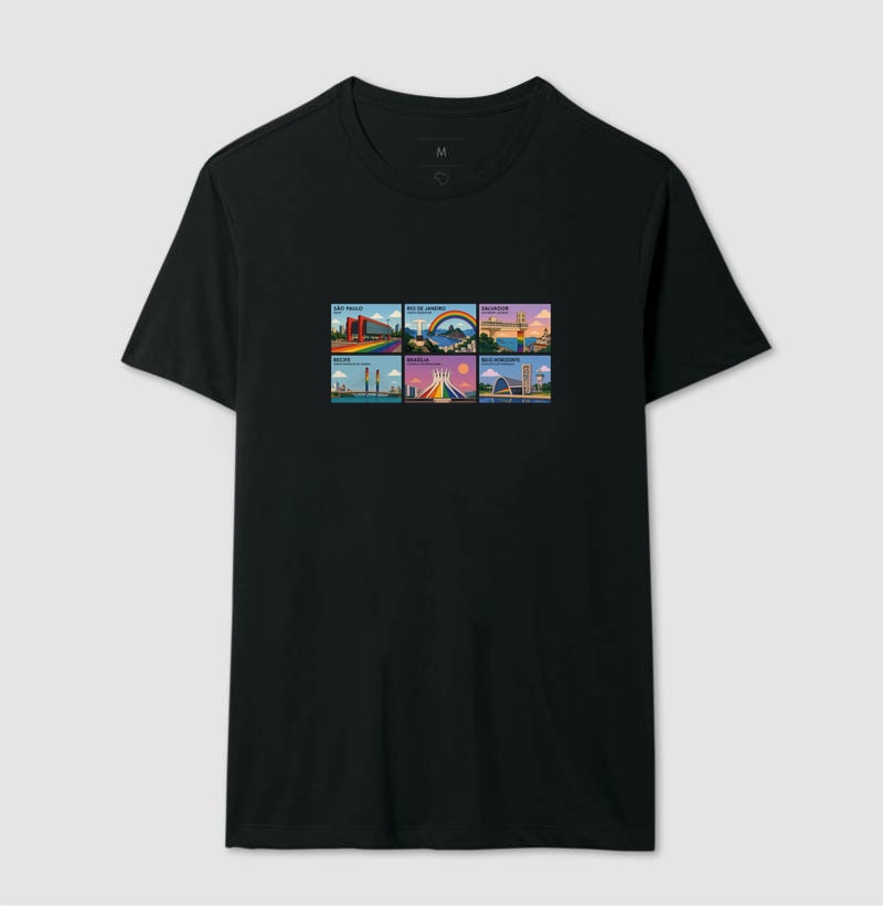 Postais do Orgulho — LGBT, Orgulho Gay, Cidades Brasileiras, Pride | Ô Bicha! — Camiseta