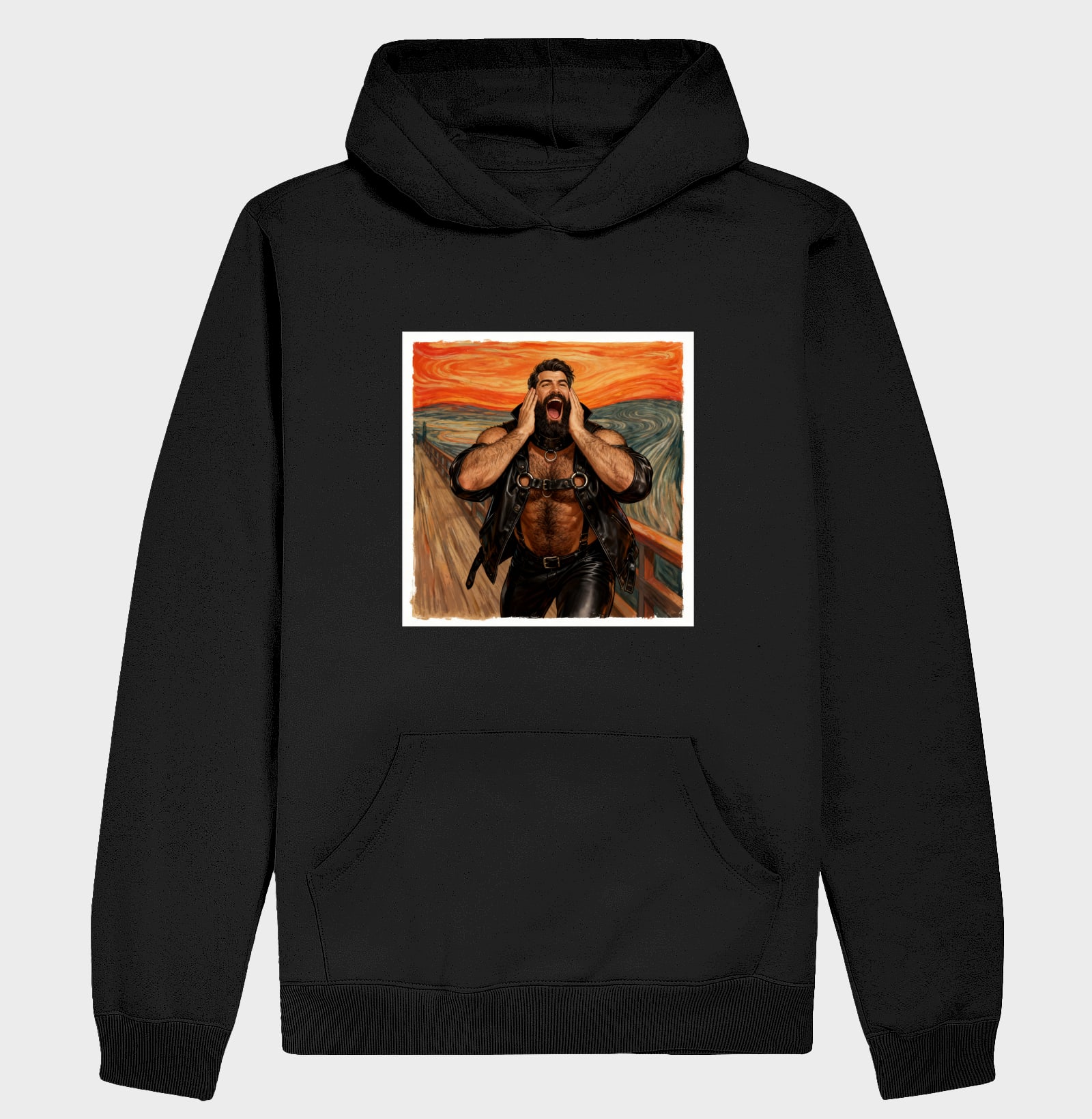 O Grito Leather Bear | Coleção Ô Bicha — Hoodie Moletom