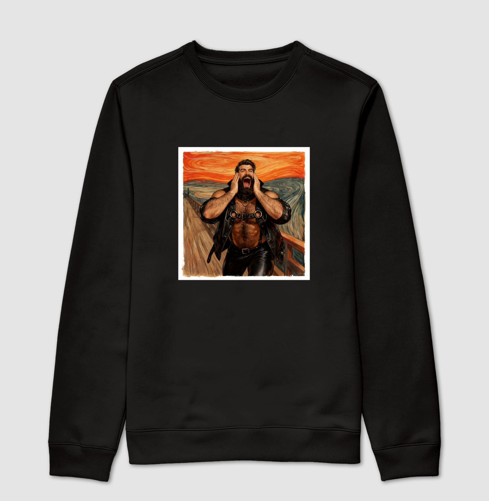 O Grito Leather Bear | Coleção Ô Bicha — Suéter Moletom