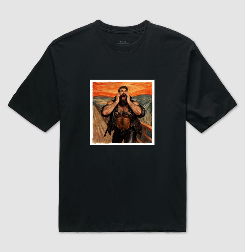 O Grito Leather Bear | Coleção Ô Bicha — Camiseta Oversized