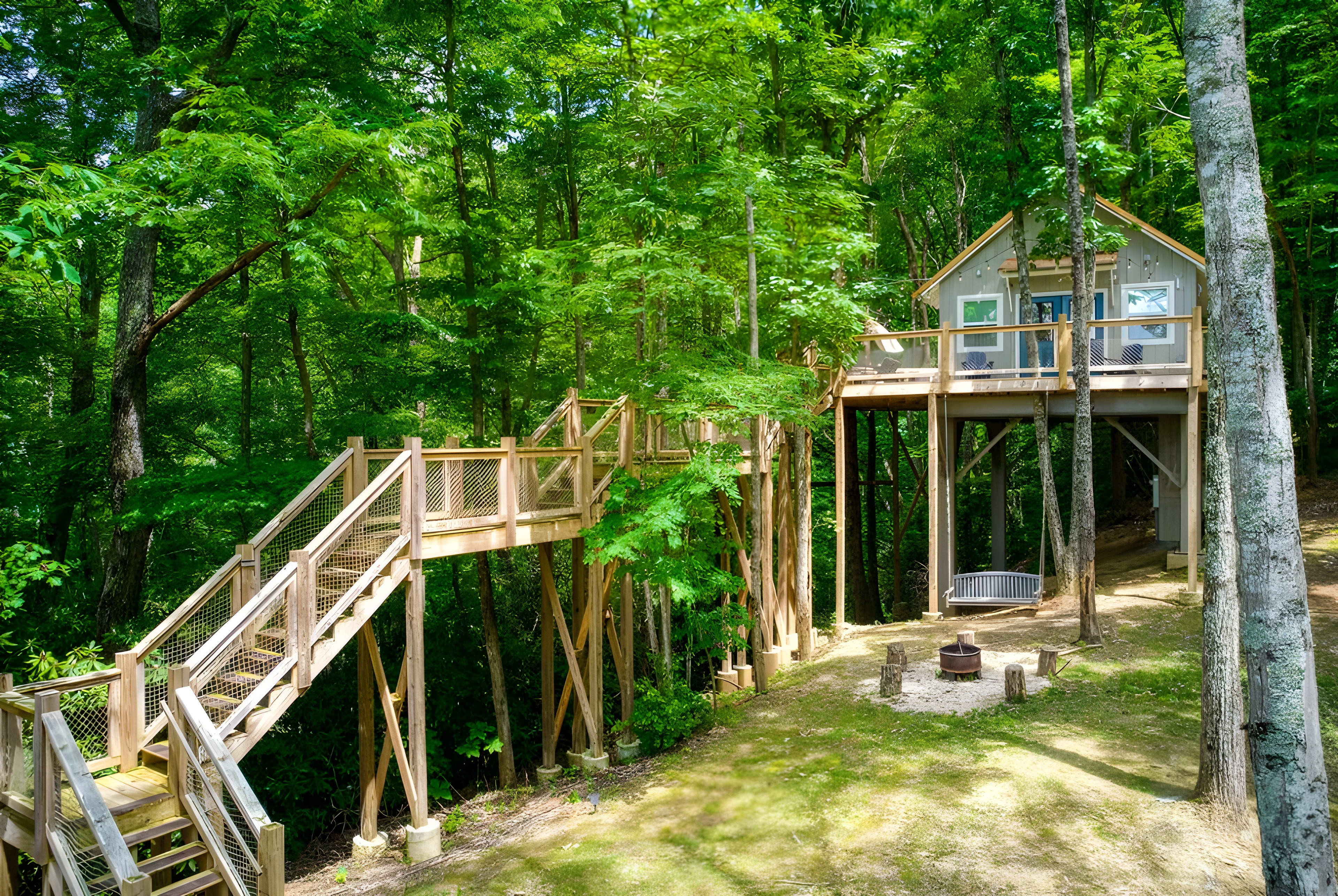 Smoky Mountain Treehouse Village Cabin View - Wears Valley Cabin Rental Resort