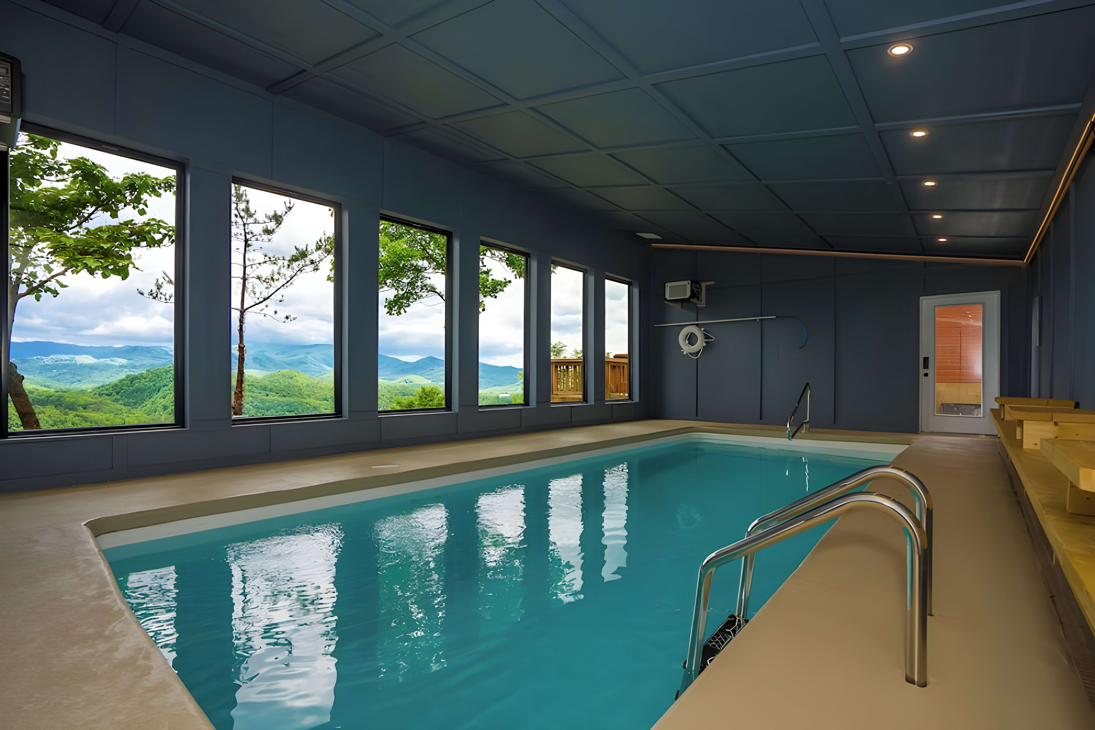 Parkside Resort Pinnacle View Pool - Pigeon Forge Cabin Rental Resort