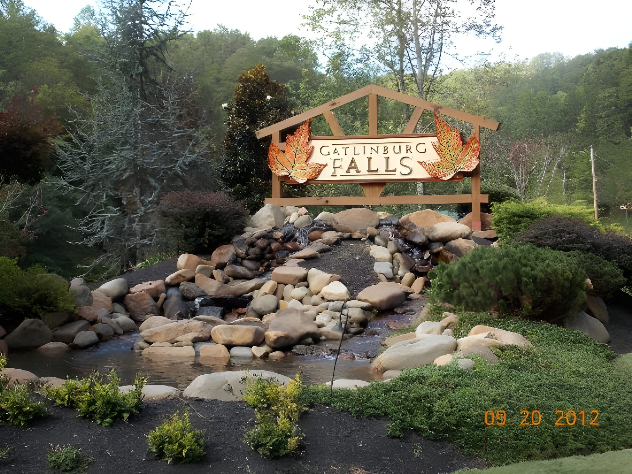 Gatlinburg Falls Resort Entrance Gate - Gatlinburg Cabin Rental Resort