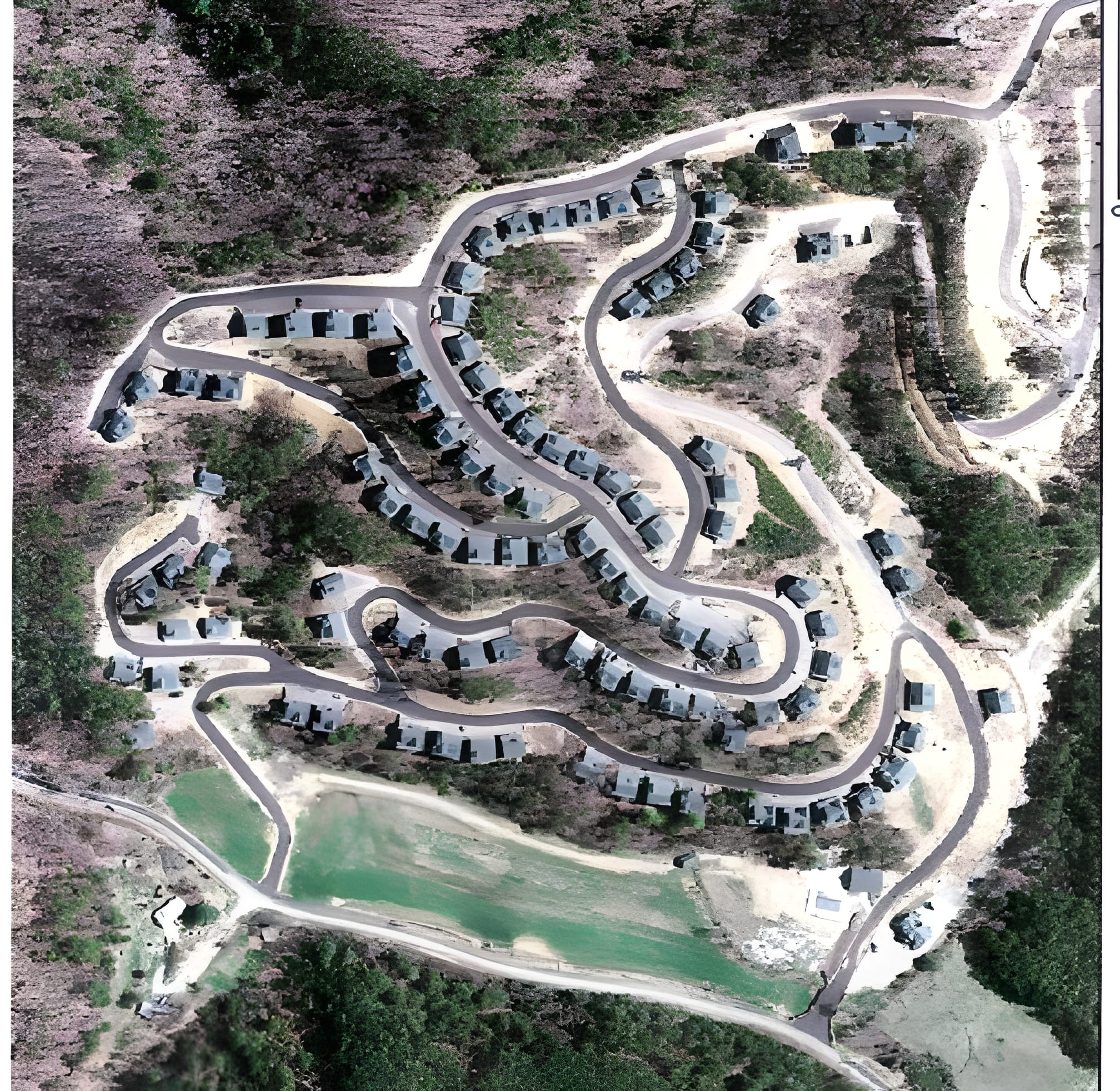 Bear Creek Crossing Resort Aerial map - Sevierville Cabin Rental Resort