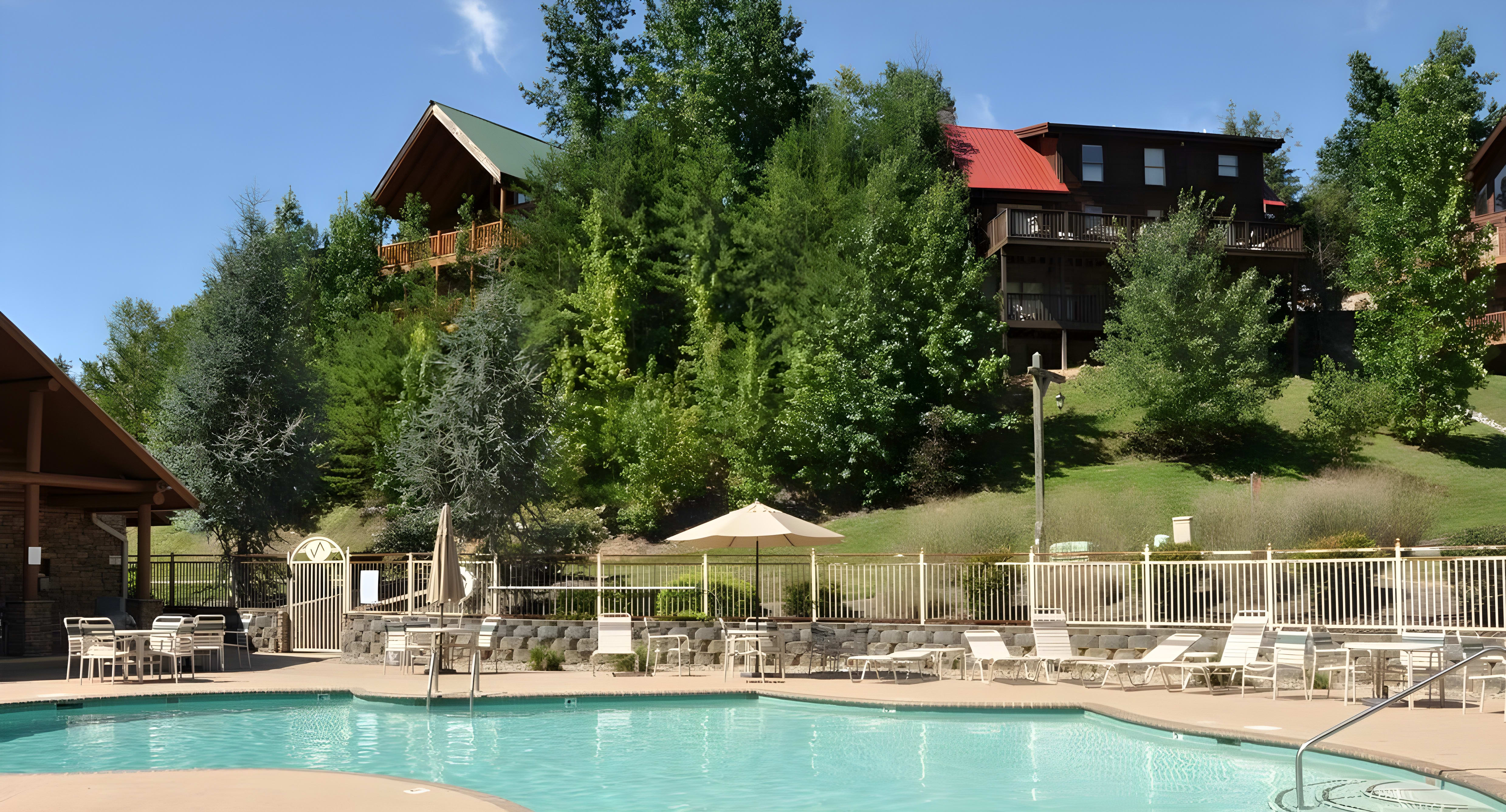 Alpine Mountain Village Pool - Pigeon Forge Cabin Rental Resort