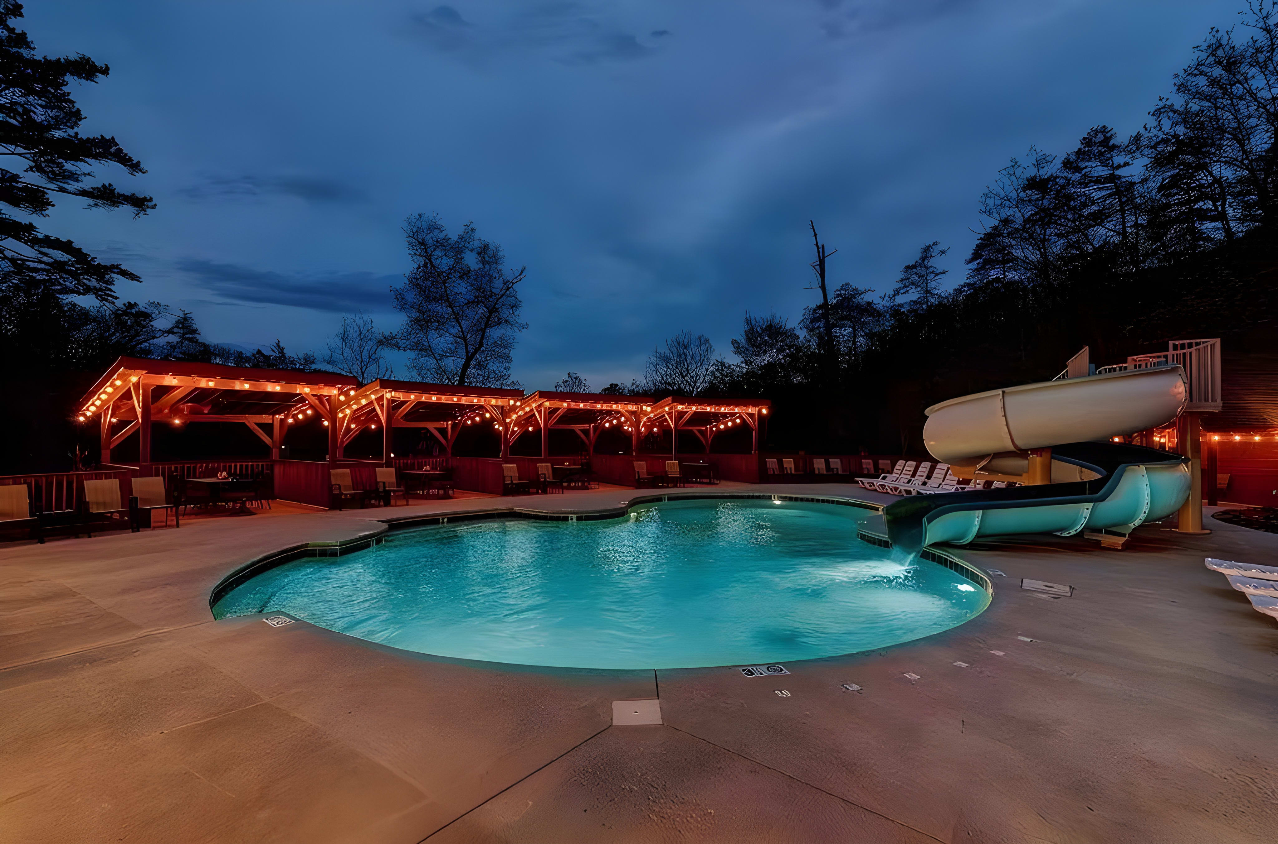Parkside Resort cabins nestled in the Smoky Mountain foothills near Pigeon Forge