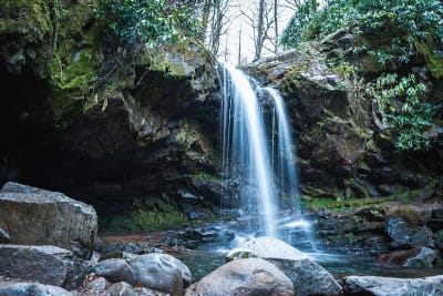 Grotto Falls - Walk Behind the Waterfall!