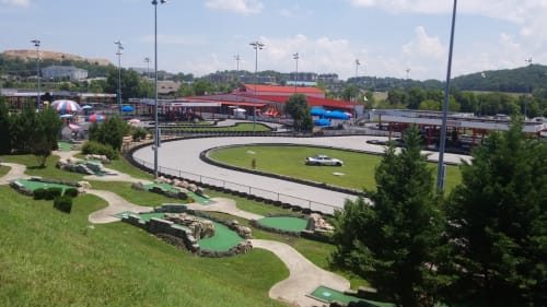 Go-kart track in the Smokies