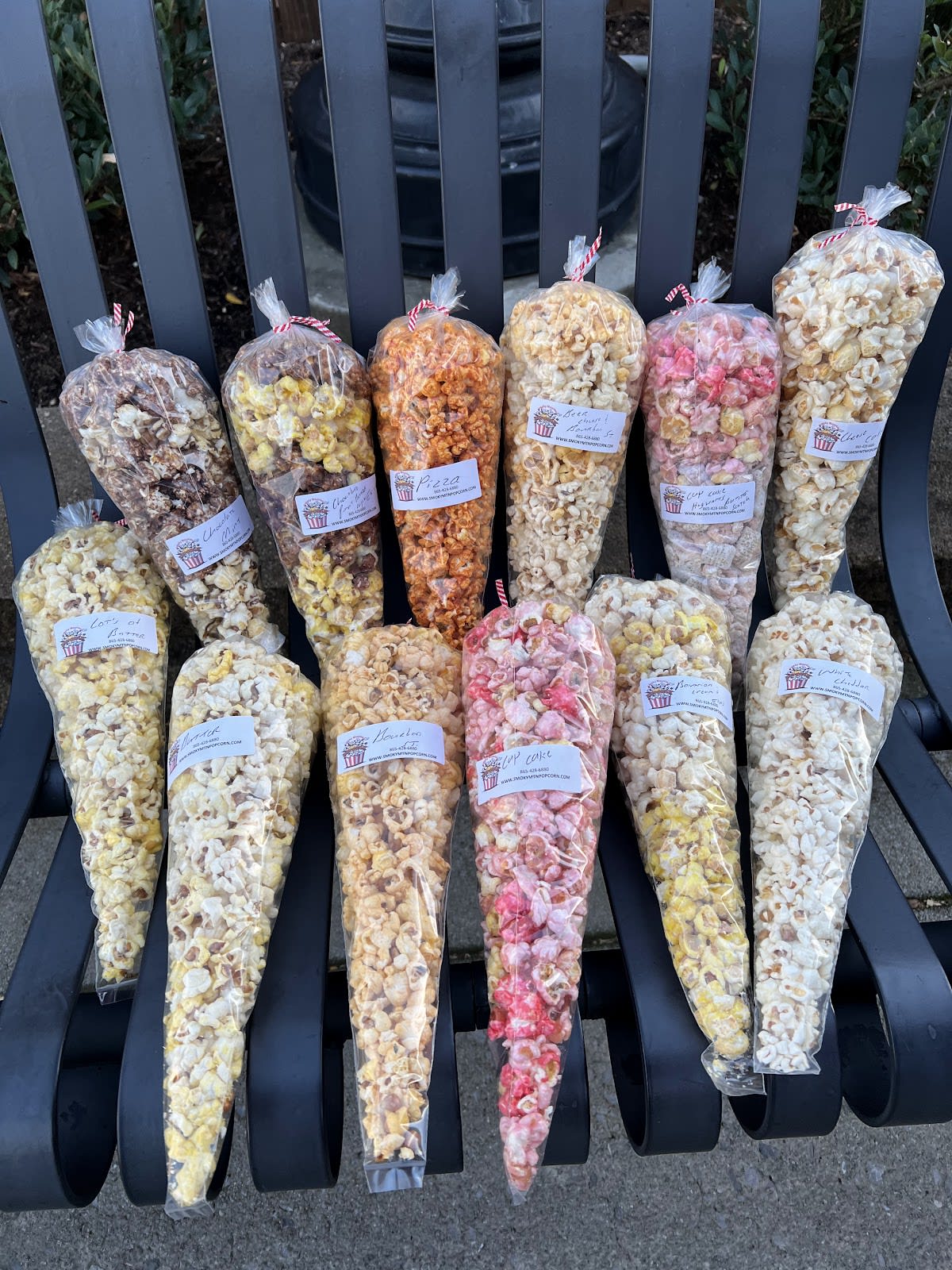 Gourmet popcorn from Smoky Mountain Popcorn Company at Lumberjack Square