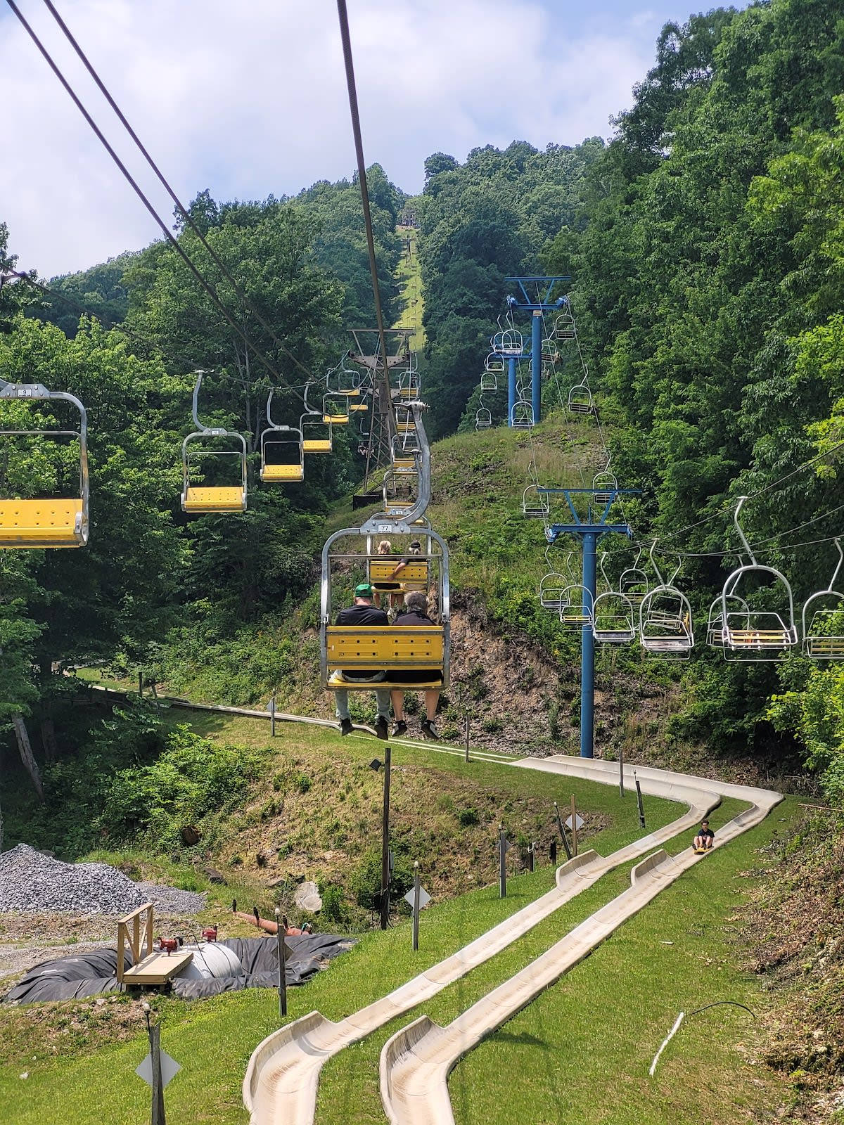 Ober Mountain ski resort and aerial tramway in Gatlinburg