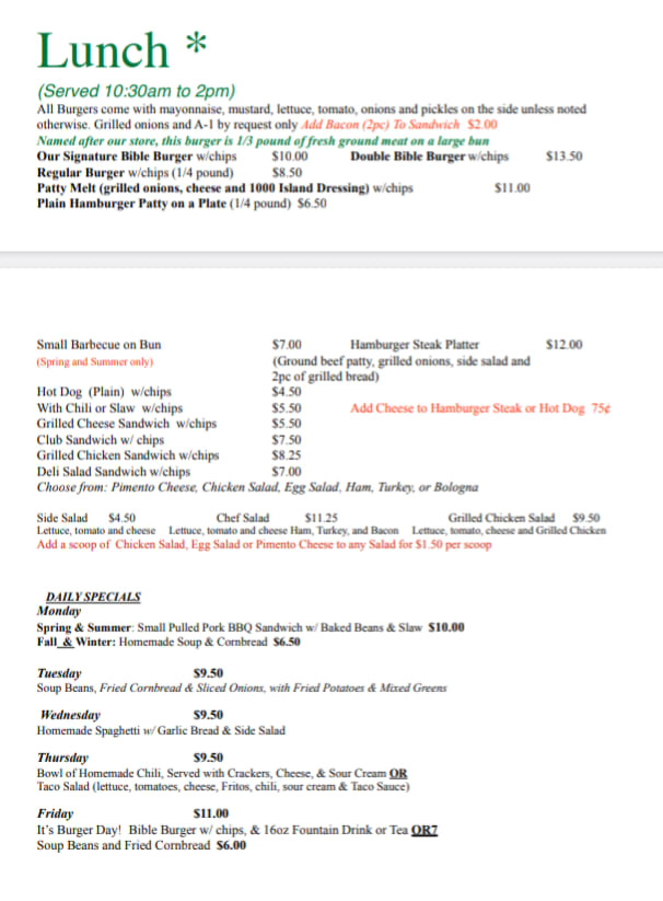 Tinsley-Bible Soda Fountain