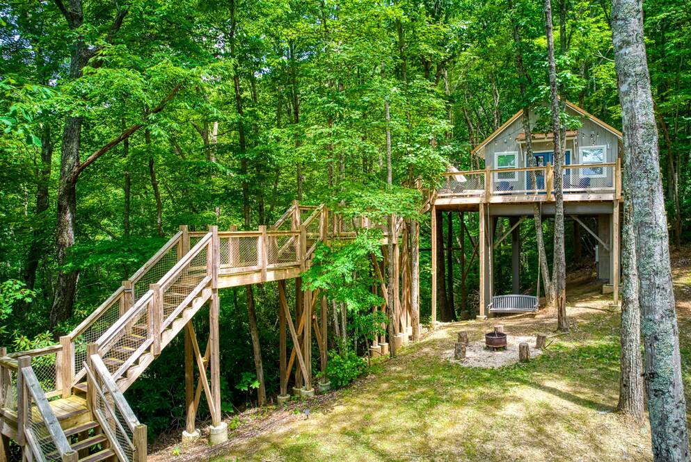 Smoky Mountain Treehouse Village Cabin View - Wears Valley Cabin Rental Resort