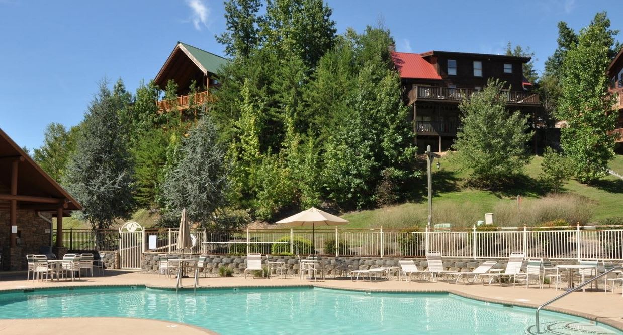 Alpine Mountain Village Pool - Pigeon Forge Cabin Rental Resort