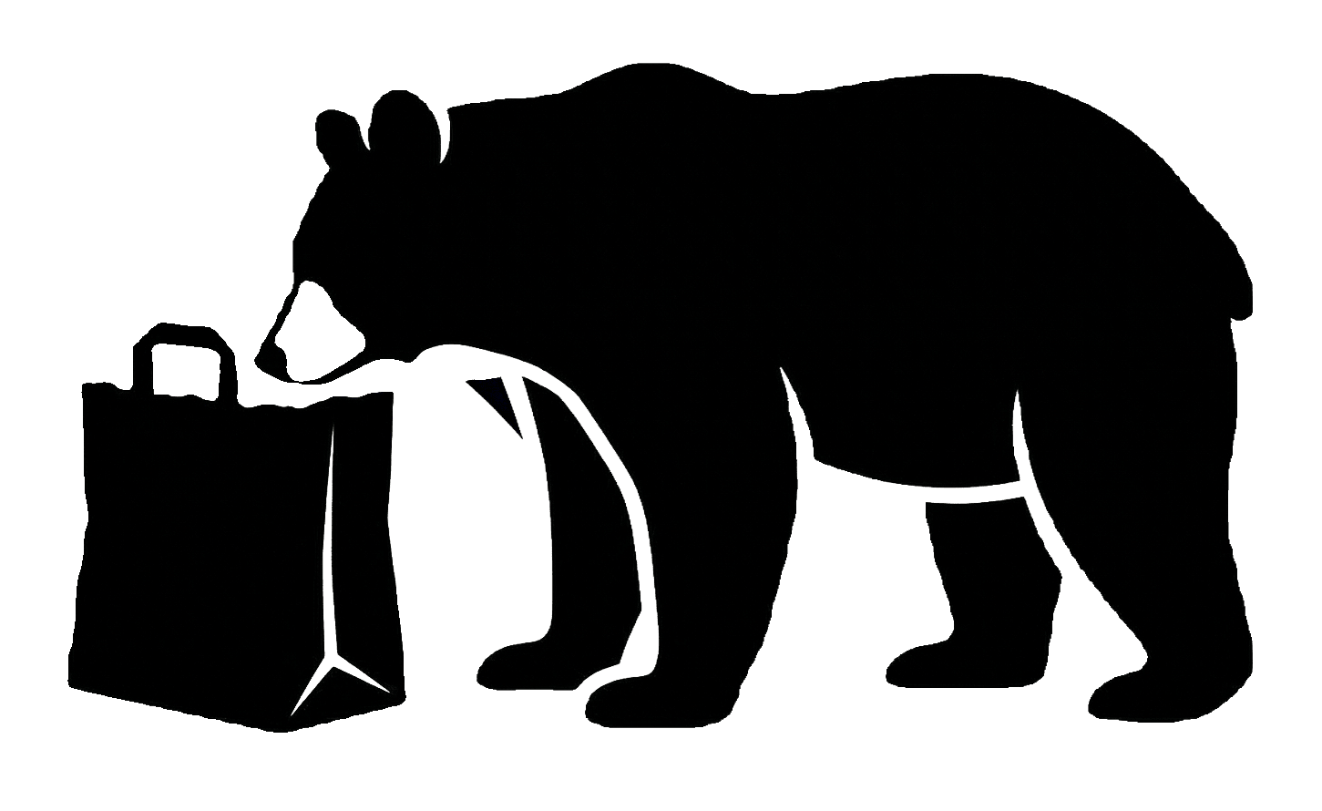 Bear in grocery bag