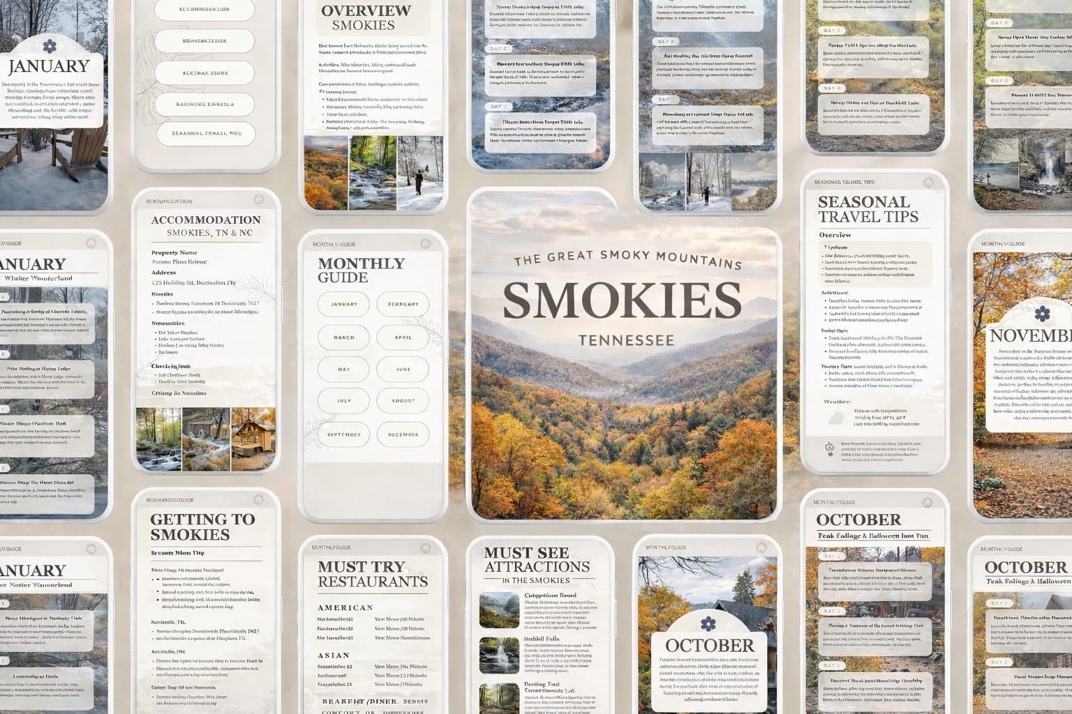 Pre-built Smoky Mountain itinerary