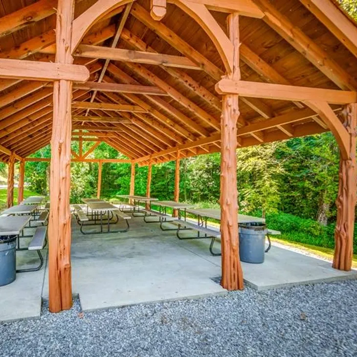 Resort pavilion gathering area