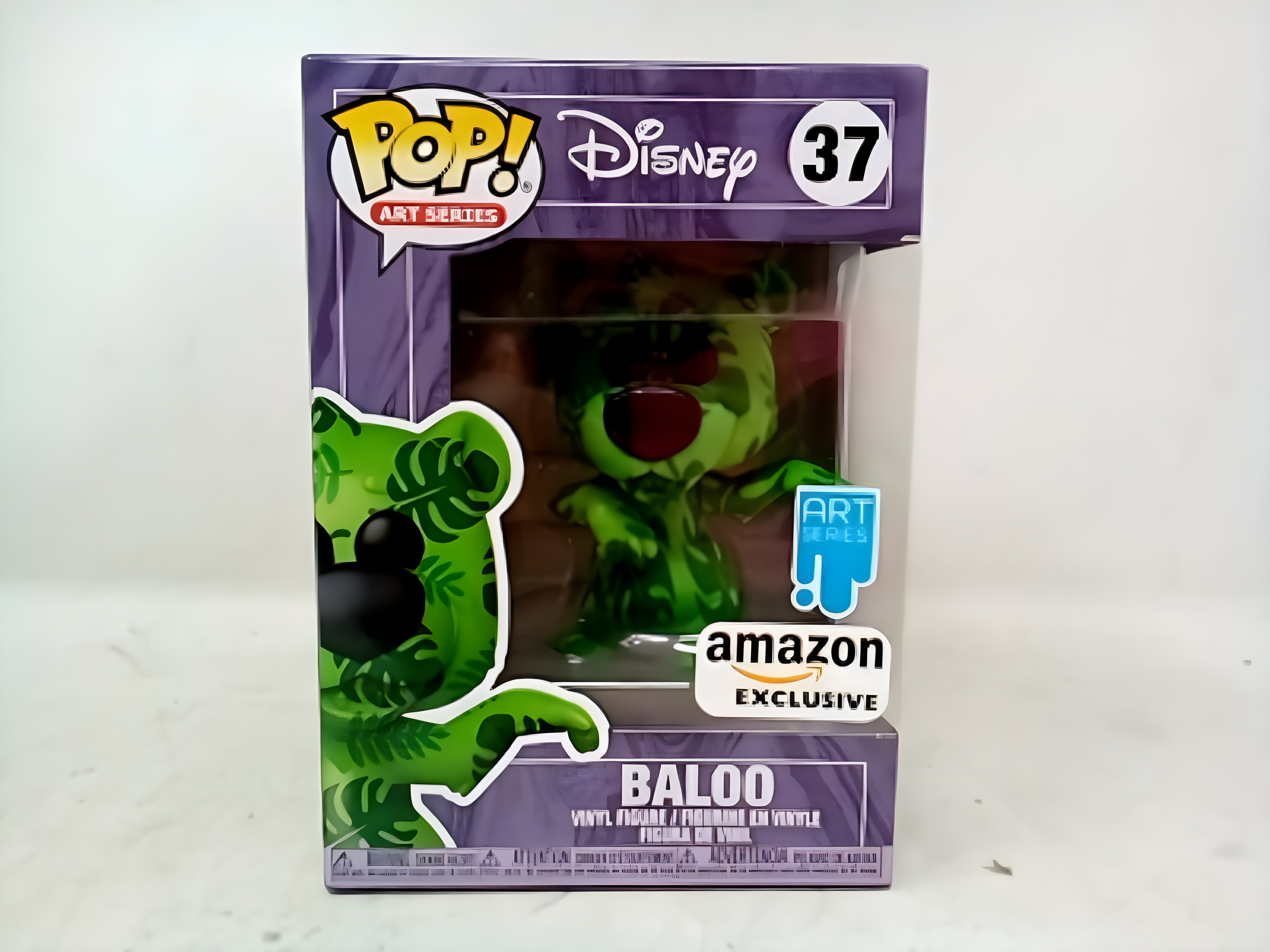 Funko Pop Art Series #37 Baloo Disney Jungle Book Amazon Exclusive w/ Protector